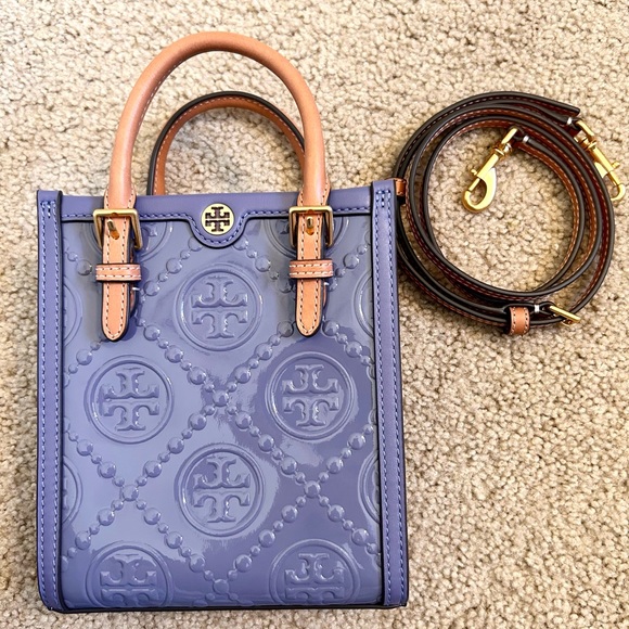 Tory Burch T Monogram Embossed Mini Tote - Picture 2 of 11